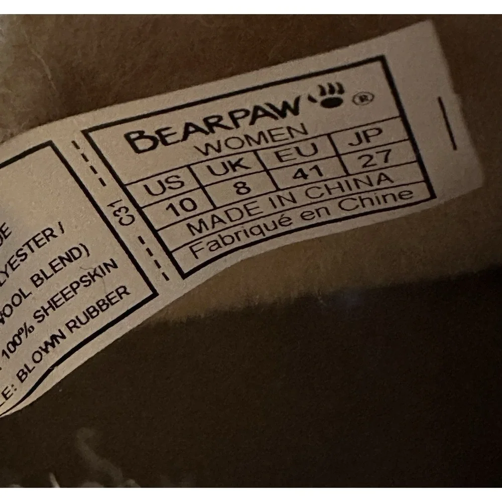 Bearpaw Women's Krista WIDE‎ Wedge Boots Size 10 - Chesnut Distressed